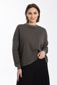 MONN WAFFLE OVERSIZED TOP