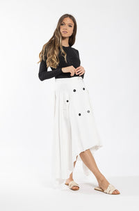 MONN LINEN TRENCH SKIRT