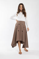 MONN LINEN TRENCH SKIRT