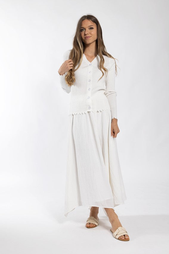 MONN RIBBED CARDIGAN