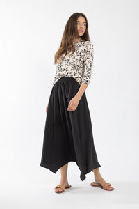 MONN FLORAL V-NECK TEE