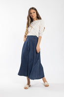 MONN FLORAL V-NECK TEE