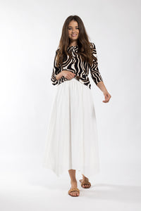 MONN SWIRL HENLEY TEE