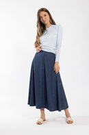MONN REVERSE SEAM HEATHERED TEE