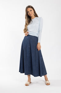 MONN REVERSE SEAM HEATHERED TEE