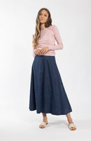 MONN REVERSE SEAM HEATHERED TEE