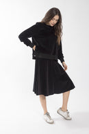 MONN VELOUR CIRCLE SKIRT