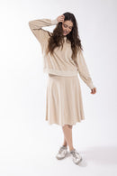 MONN VELOUR CIRCLE SKIRT