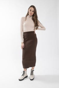 MONN RIBBED TURTLENECK