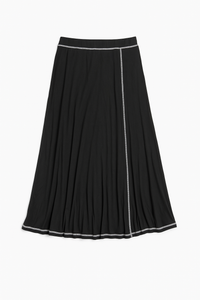 MONN CONTRAST STITCH SKIRT