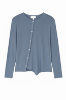 MONN DIAGONAL PLACKET TEE