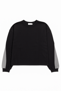 MONN Striped Insert Sweatshirt