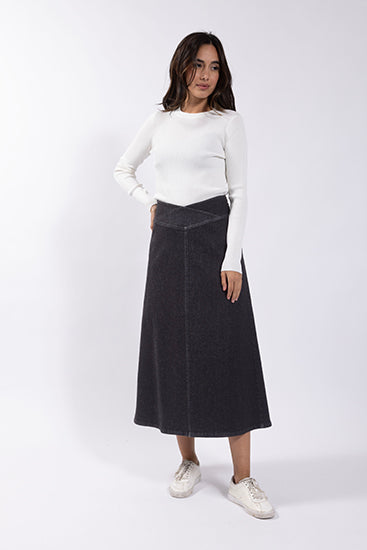 MONN Crossover Waist Skirt