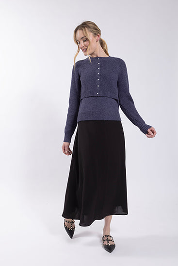 MONN Ponte A-Line Skirt