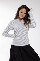 MONN Textured Stripe Henley