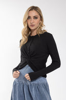 MONN Twist Hem Henley