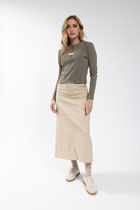 MONN Raw Cut Seam Tee