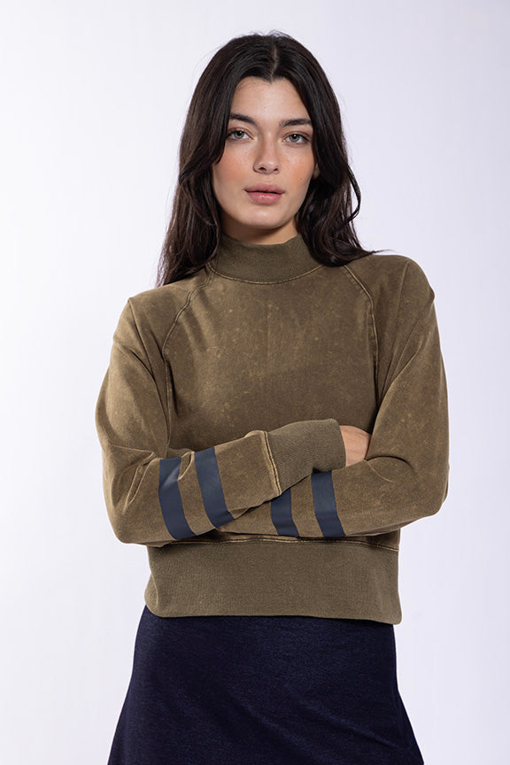 Monn Stripe Detail Sweatshirt