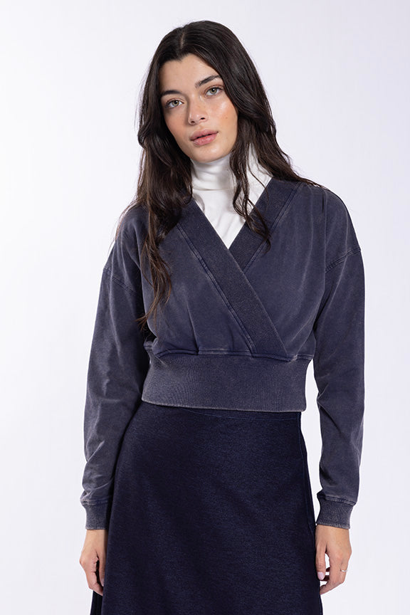 Monn Crossover Denim Sweatshirt