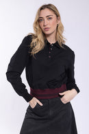 Monn Sports Stripe Polo Sweatshirt
