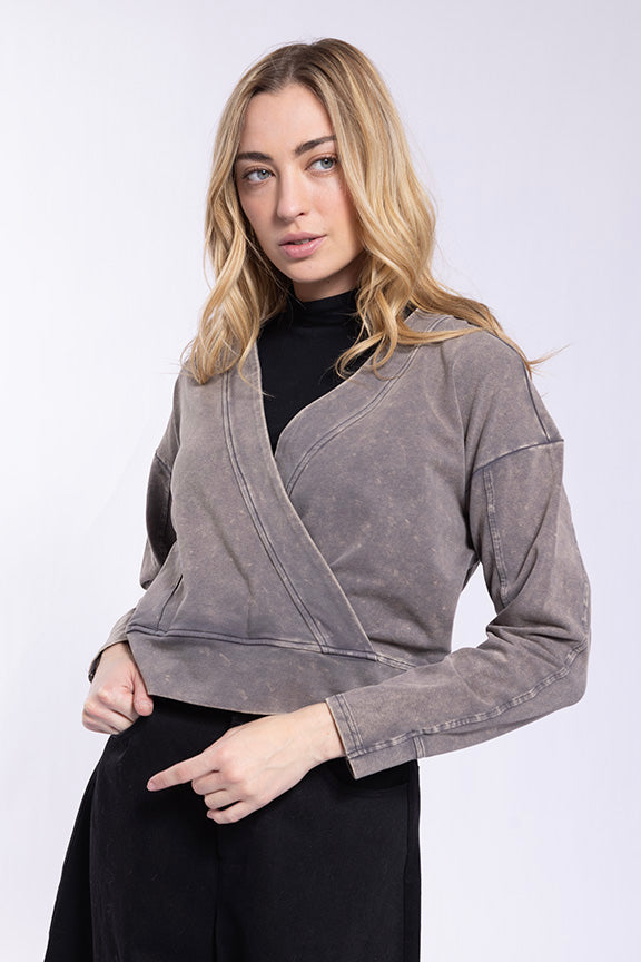 Monn Wrap Style Sweatshirt
