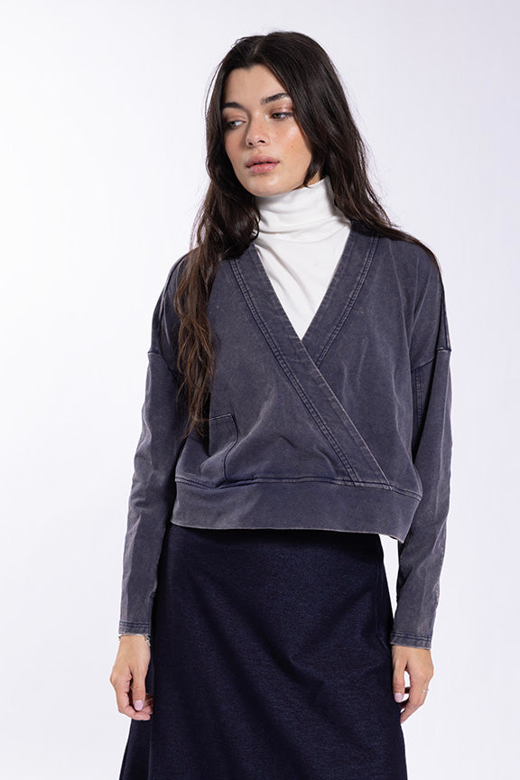 Monn Wrap Style Sweatshirt