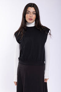 Monn V Detail Sweatshirt Vest