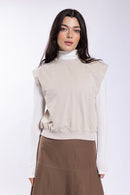 Monn V Detail Sweatshirt Vest