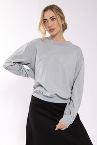 Monn Embossed Back Sweatshirt
