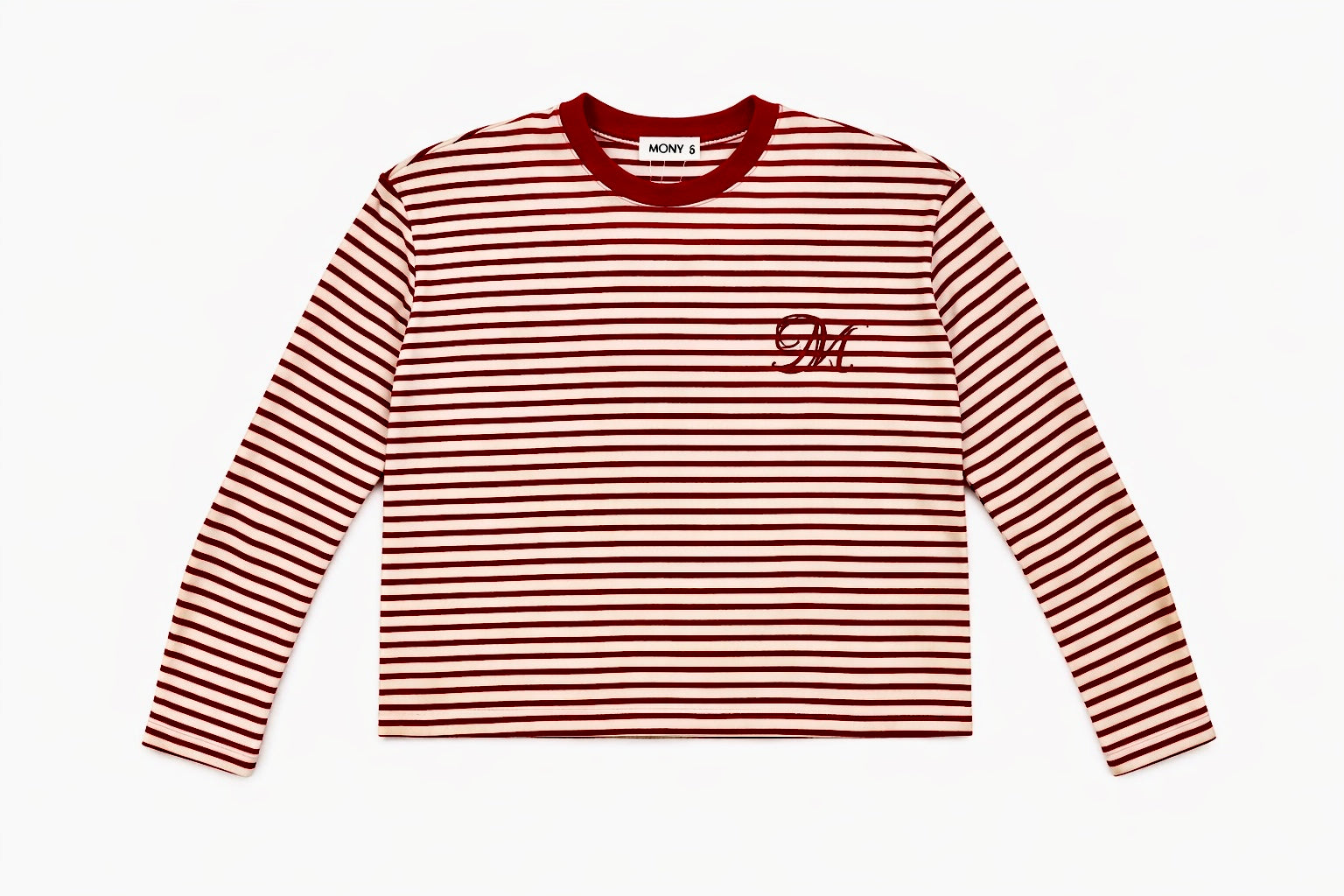 MONN Striped Monogram Tee