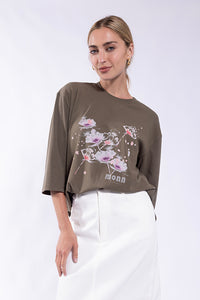 MONN Watercolor Flower Tee