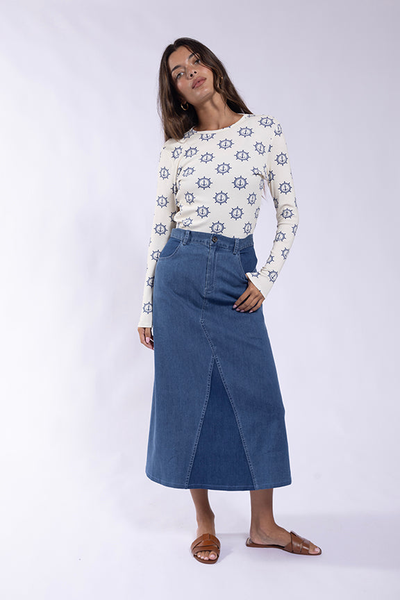 MONN Anchor Print Tee