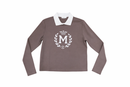 MONN Logo Tee with Trim Collar