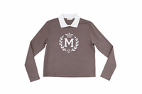 MONN Logo Tee with Trim Collar