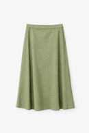 MONN BASIC HALF-CIRCLE TWILL SKIRT