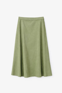 MONN BASIC HALF-CIRCLE TWILL SKIRT