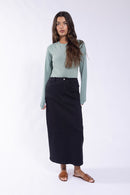 MONN STRAIGHT BASIC PONTE SKIRT