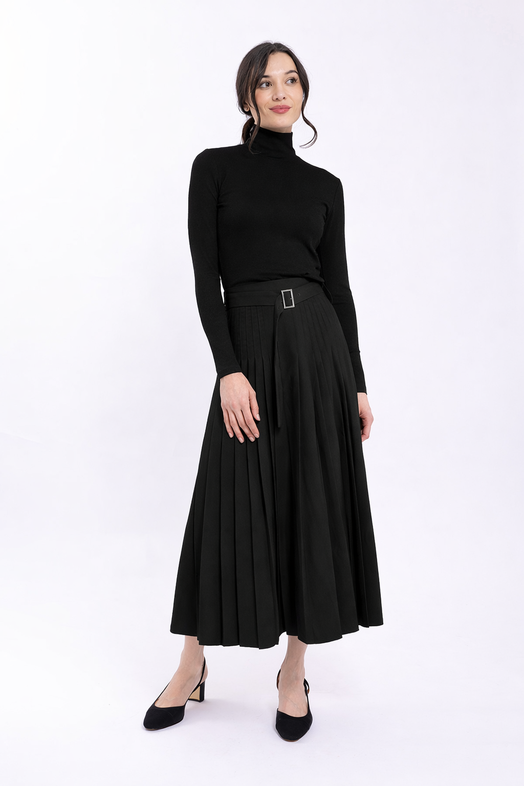 MONN BASIC KNIT JERSEY TURTLENECK