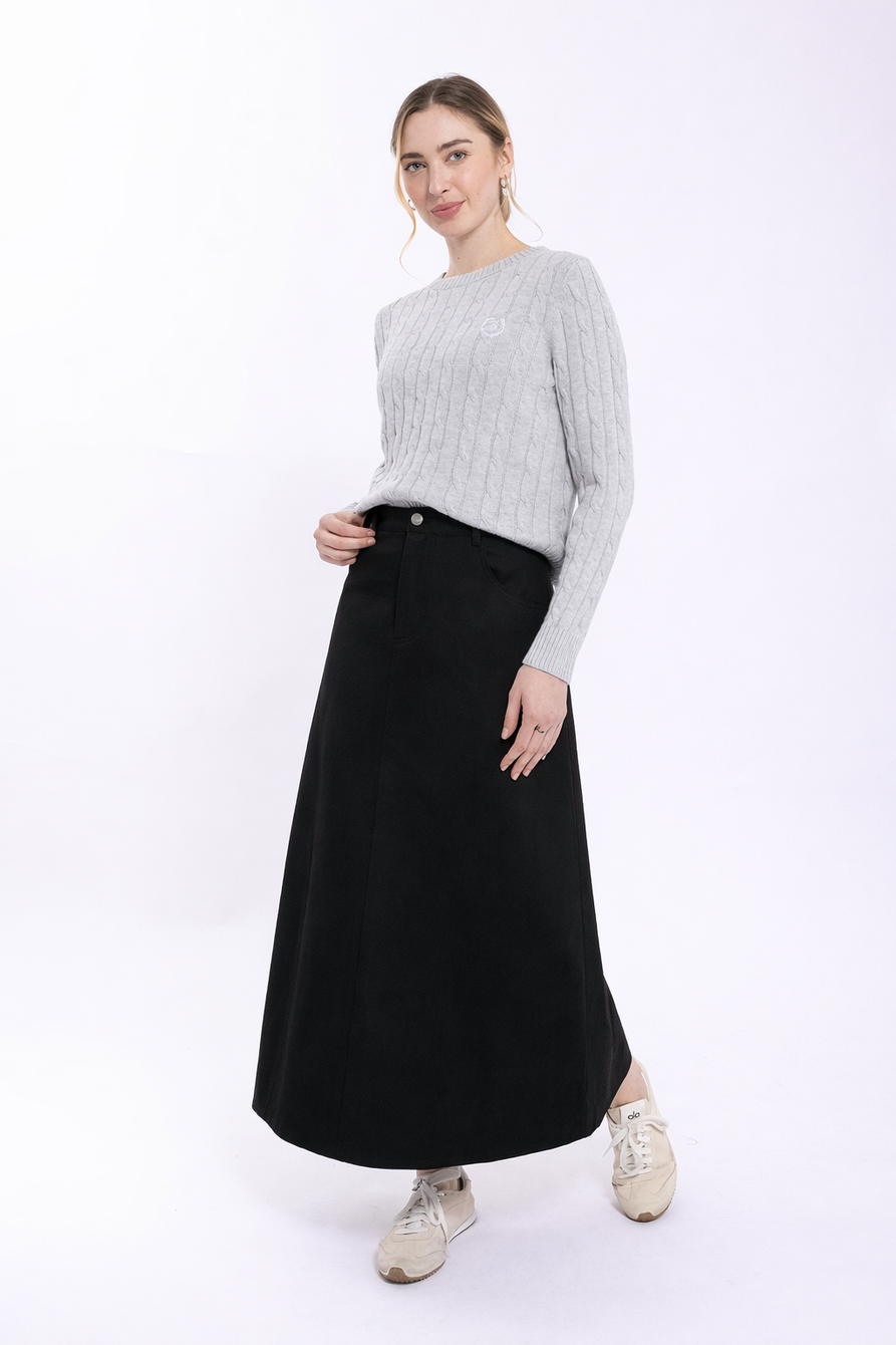 MONN PANELED SKIRT