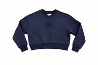 MONN ART DECO CROP SWEATSHIRT