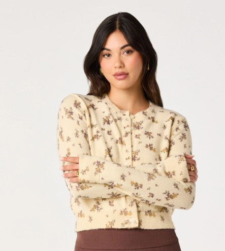 ASTR FLORAL MARY CARDIGAN