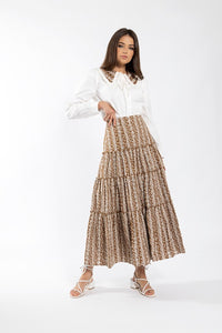 MAPLE & CLIFF EYELET COLLAR BLOUSE