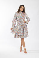 MAPLE & CLIFF FLORAL LAYERED SKIRT