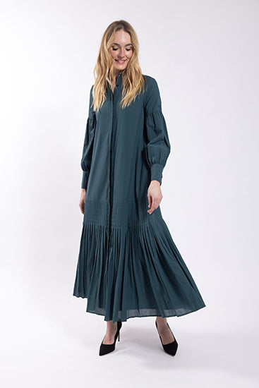 MAPLE & CLIFF Pleated Bottom Shirt Dress