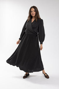 MAPLE & CLIFF Side Wrap Blouse