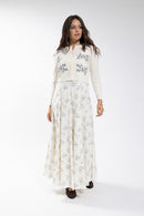 MAPLE & CLIFF Floral Embroidered Cardigan