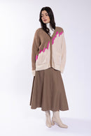 Maple & Cliff Yoke Paneled Skirt
