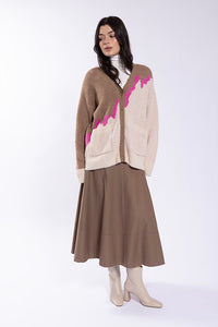 Maple & Cliff Yoke Paneled Skirt