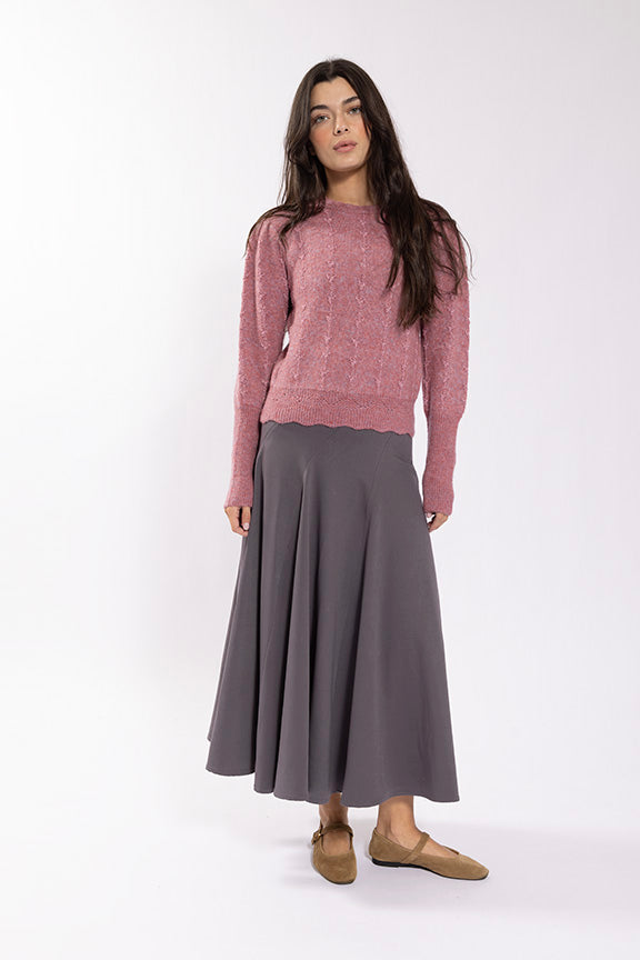 Maple & Cliff Diagonal Paneled Skirt