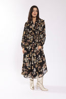 Maple & Cliff Floral Pull Waist Dress